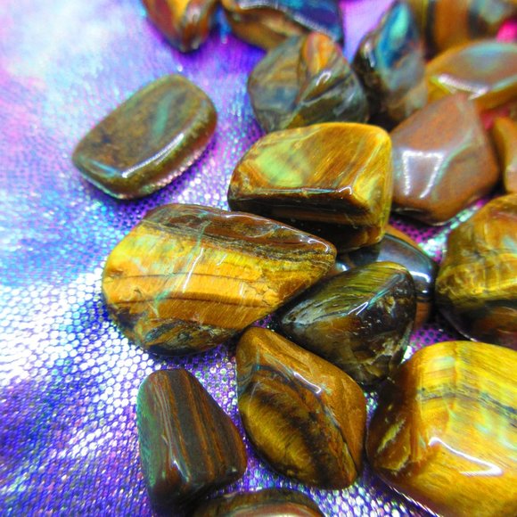 Tiger Eye Tumbled 3 Ounce Grid Set - Picture 3 of 6